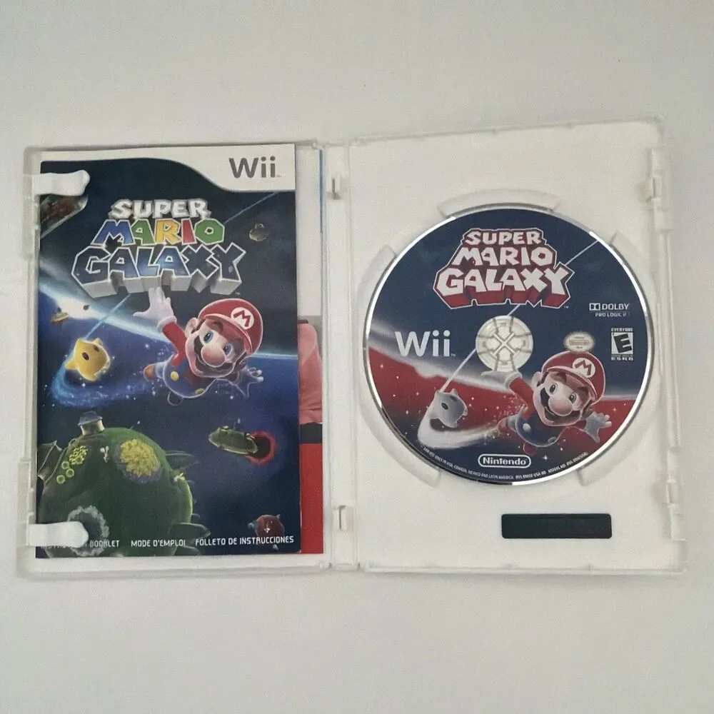 Super Mario Galaxy (Nintendo Wii, 2007) CIB w/ Manual Nintendo Selects TESTED
